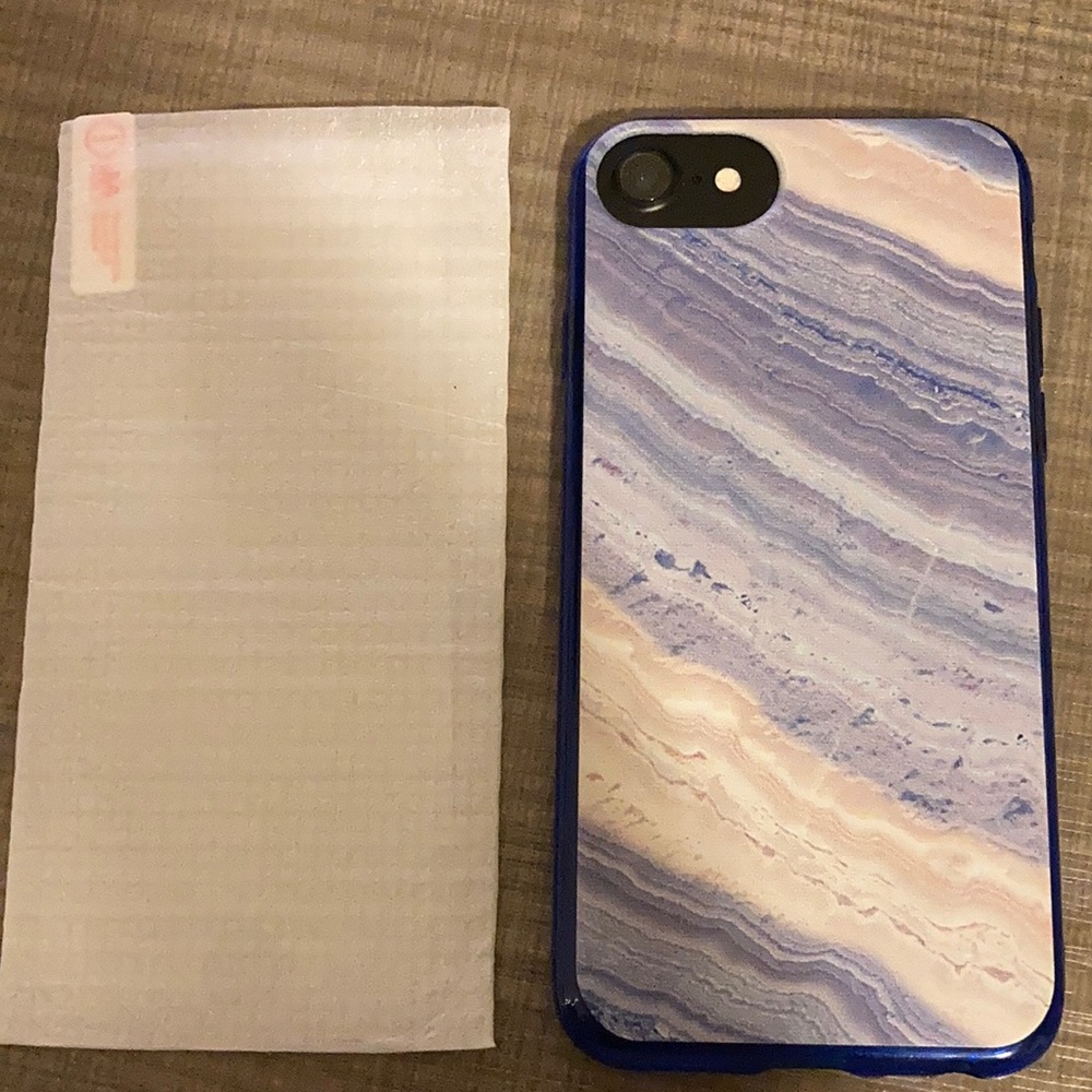 iPhone 7 w/case and screen protector
